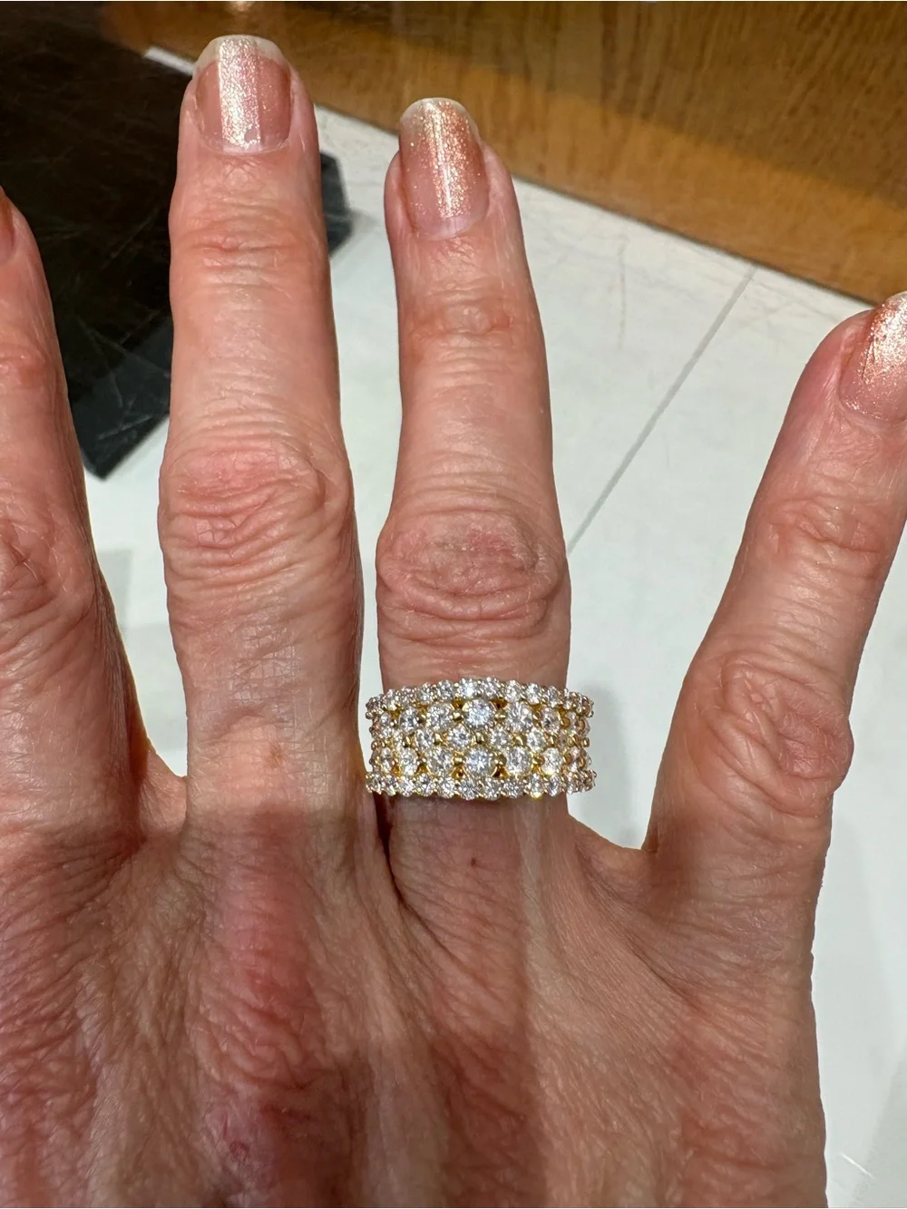18k gold and 2.00Cttw diamond band